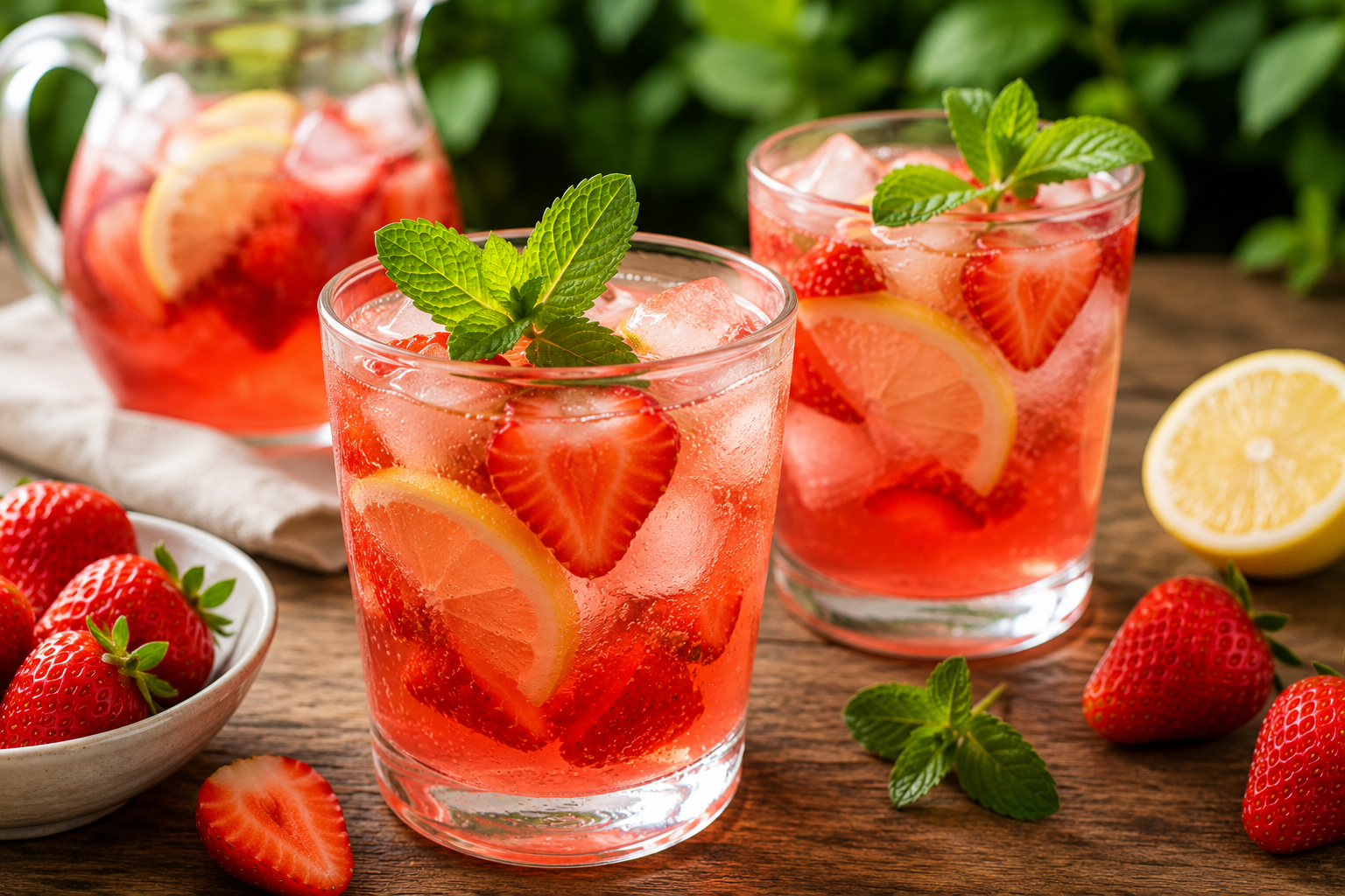 Jahodová limonáda
